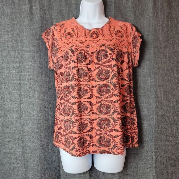 Anthopologie Cap Sleeve Top - Picture 1 of 7